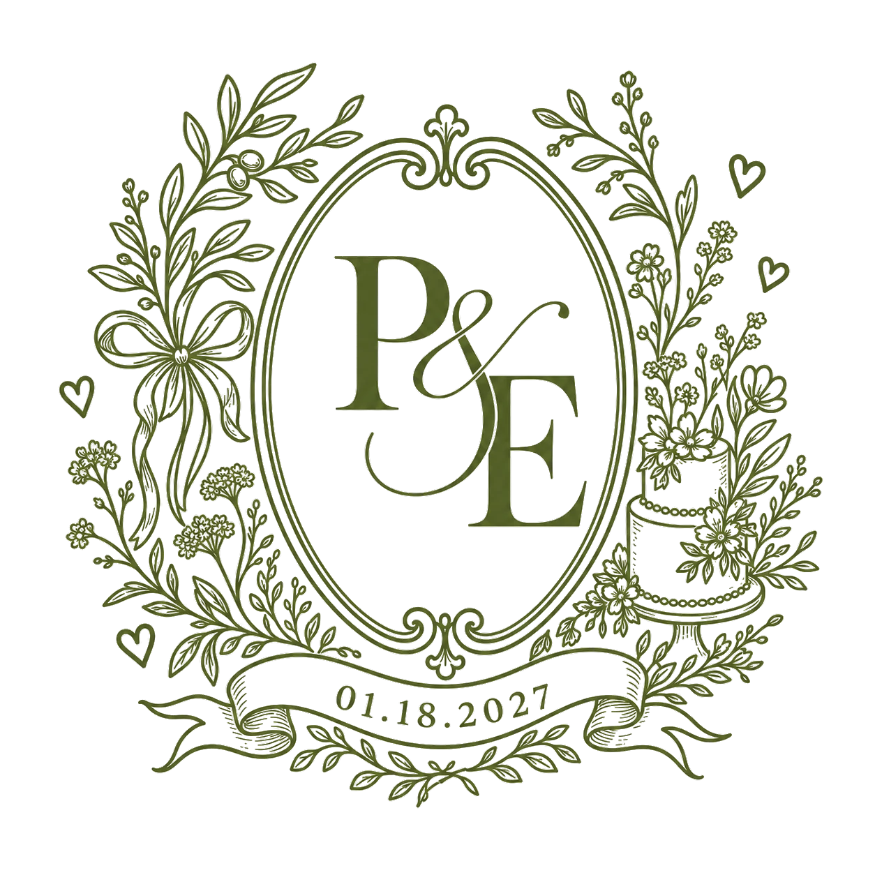 Priam & Eden monogram crest — 18 January 2027